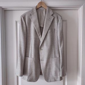 SAMUELSOHN Summertime Wool Silk Loro Piana Tan Jacket